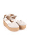 Real Handmade Platform Poly Sole Espadrille Wedge Heel Linen Espadrille Handmade - 3