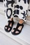 Pesco Women's Black Real Suet Fusped Sole Sandals - 3