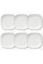 6 Pcs Opal ware Side plate 16cm Dishwasher Microwave safe