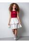Girl's Embroidered Zero Sleeve Crop