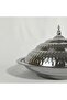 Multipurpose Use Water Drop Pattern Stainless Steel Round Serving Tray with Dome Lid - 4
