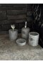 🌿   Polen Stone – Bathroom of Natural Elegance 🖤   Gray Marble 4-Piece Bathroom Set - 4