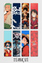 One Piece Themed Bookmark Set 8 Bookmarks Set 14.50X5Cm Size