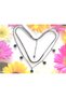 Italian Chain Double Necklace – Green Flower Detail - 3