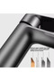 Anthracite Gray On/Off Hot Cold Water Inlet Bathroom Sink Faucet - 5