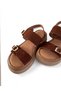 Women's Orthopedic Sole Suede Metal Buckle Sandals - Cardi̇ - 4