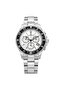 Chronograph Men's Watch White Dial Black Bezel - 2