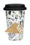 X V&A Alice in Wonderland 350ml Porcelain Double Wall Mug with Silicone Lid - 2