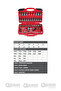 1/4 - 40 Pieces Universal Socket Set - 3