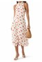 Sark Midi Dress, Tomato Print, Buttoned, Sleeveless, Summer Casual Chic - 4