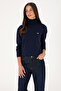 Women's Navy Blue Basic Sweater 50288974-Vr033