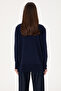 Women's Navy Blue Basic Sweater 50288974-Vr033 - 5