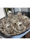 6-Piece Coffee Cup Set Antique Finish - Copper Ottoman Patterned Motif Turkish Coffee Cup - 6