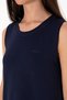 Women's Navy Blue Sleeveless Crew Neck Mini Length Knitted Dress 50305836-Vr033 - 6