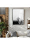 Amazing | Black-White Land Tree Landscape Model (Tree) | Framed Tempered Glass Table Single Vertical