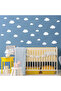Cloud Shaped Wall Sticker Set in Various Sizes - 100 Pieces - 2