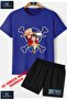 Kids “Anime One Piece Carpi“ Custom Printed Crew Neck T-Shirt - Shorts Set
