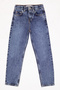 Girl's Boyfriend Jean Relaxed Fit Pants with Adjustable Waist Elastic Button Lx308A