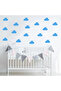 7.5 cm Different Shapes Cloud Wall Sticker Set - 72 Pieces - 4