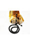 Oltu Stone Square Diamond Patterned İmame Silver Processing Plain Rosary - 2