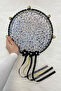 Black Bride Bridesmaid Tefi, Flower Sequins and Shiny Stones, Wedding Henna Bride Circumcision Party Defi 1 Piece - 4