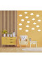 Different Shapes Cloud Wall Sticker Set in 9cm Size - 52 Pieces - 3