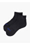 Ribbed Half Terry Ankle Length Socks - 3