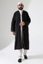 Men's Prayer Dress Bukhara Collar Pocket Prayer Robe Black - (Brt) - 5