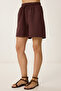 Muslin Shorts with Pockets Lmx0011 Brown - 3