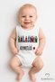 Aunt's Precious Written Sleeveless Baby Body – 100% Cotton Fun Summer Bodysuit Bodysuit 03-24 Months