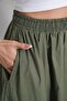 Long Elastic Waist Poplin Fabric Double Pocket Relaxed Cut Hijab Skirt Unlined (Length 90 cm) - 5