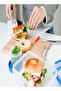Clip & Close 2.0" Square Food Container – 28.74 fl oz, Transparent/Blue, Leakproof - 6