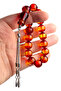 Men's Gift Mascot Boy Prayer Beads, Yellow Red Efe Prayer Beads