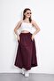 Long Elastic Waist Poplin Fabric Double Pocket Relaxed Cut Hijab Skirt Unlined (Length 90 cm) - 2