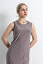 Women's Sleeveless Sandy Long Dress 4051 - 2