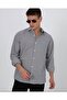 Striped Oversize Shirt with Chest Pocket