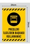 Presses Can Only Be Used by Interested Parties - Warning Sign 24X34 cm Polycarbonate - 2