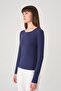 Long Crop Push up Light Navy Blue - 2
