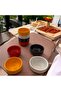 Snack Bowl Sauce Bowl Mezelik Presentation Sauce Bowls 4Pcs Colorful Break-Resistant Porelin