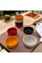 Snack Bowl Sauce Bowl Mezelik Presentation Sauce Bowls 4Pcs Colorful Break-Resistant Porelin - 4