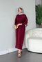Lily Mercerized Dress Burgundy