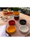 Snack Bowl Sauce Bowl Mezelik Presentation Sauce Bowls 4Pcs Colorful Break-Resistant Porelin - 5
