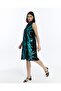 Women's Sleeveless Pocket Button Collar Summer Shirt Dress - 5