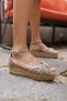Torgos Women's Mink Sand Suet Espadrille Sole Spain Production Sandals - 8
