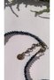 Shiny Anthracite Crystal Stone Bead Necklace with Antique Yellow Accessories and Antique Yellow Decorations Gift - 5