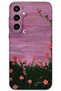 Galaxy S23 Plus Compatible Flower Pattern Phone Case + Screen Protector - 5793