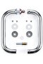 Ranbo Polished Chrome 8" Tubular Back-to-Back Shower Door Handle - 4