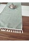 Buldan Colored Linen Washed Soft Tassel Runner 45 X 115 cm - 7