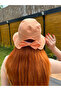 Bow Detailed Linen Bucket Women's Hat - 2