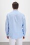 Italian Collar Striped Comfort Fit 100% Linen Men's Shirt - 6